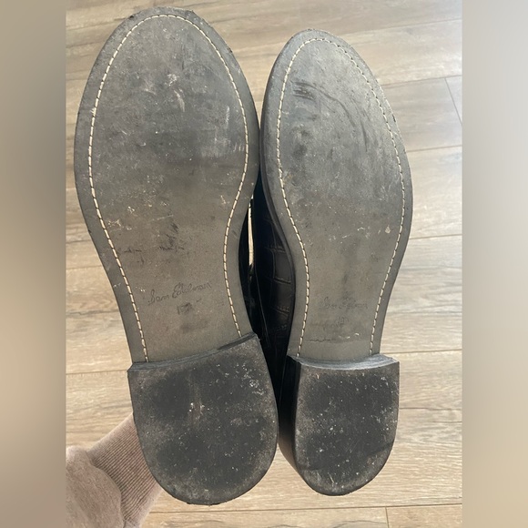 Sam Edelman Moto Boots, snakeskin embossed. Size 10 - Picture 5 of 5